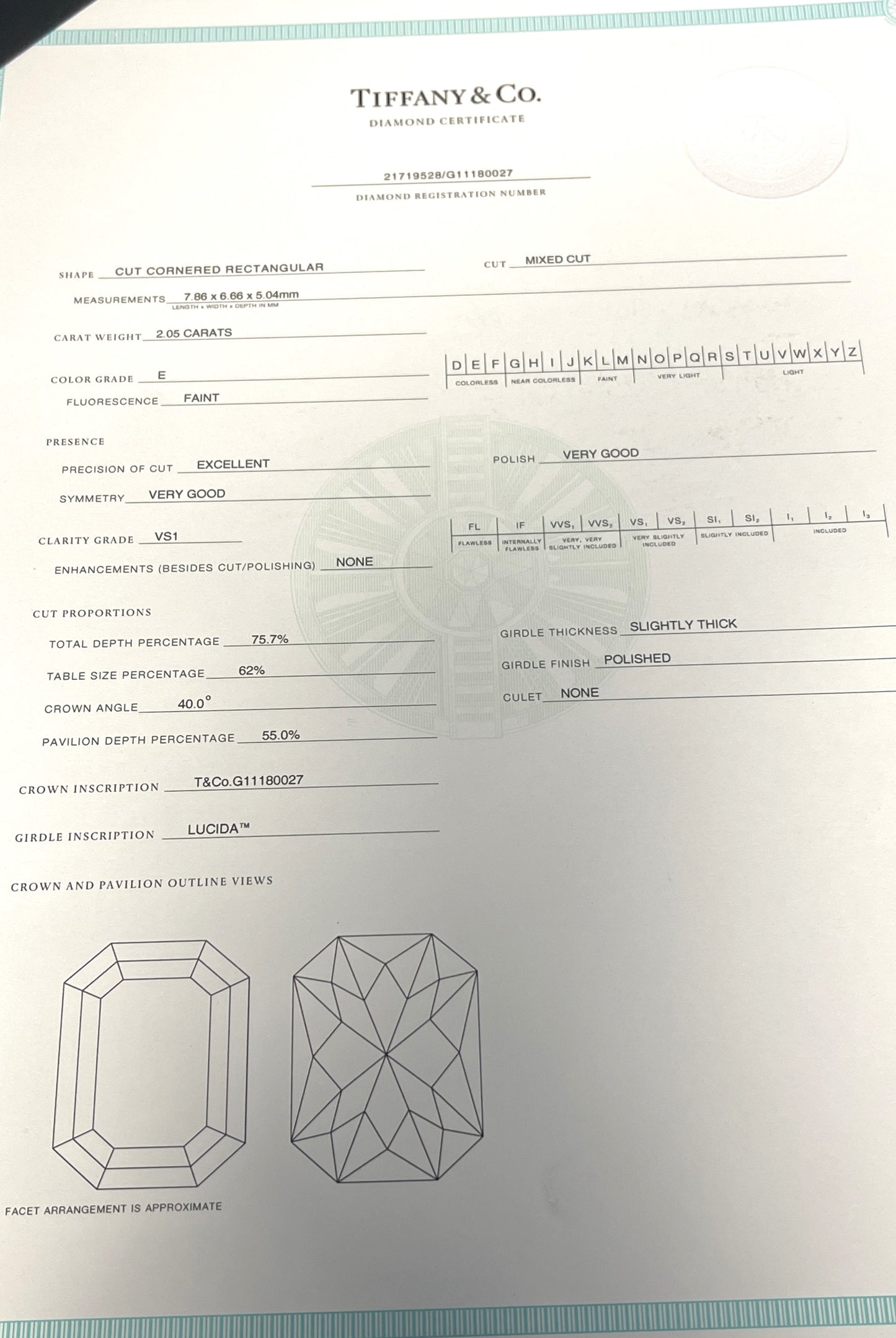 Tiffany & Co. Lucida Diamond Engagement Ring