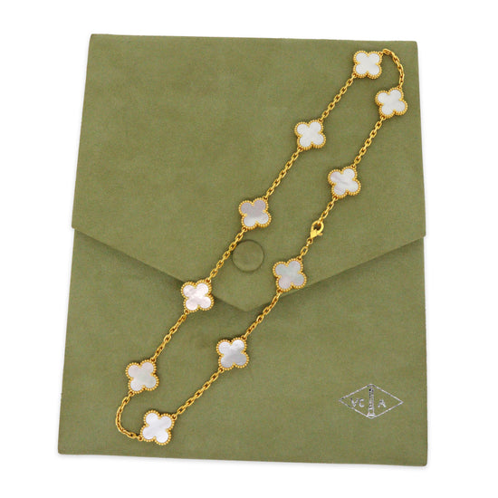 Van Cleef & Arpels Vintage Alhambra Mother of Pearl Necklace