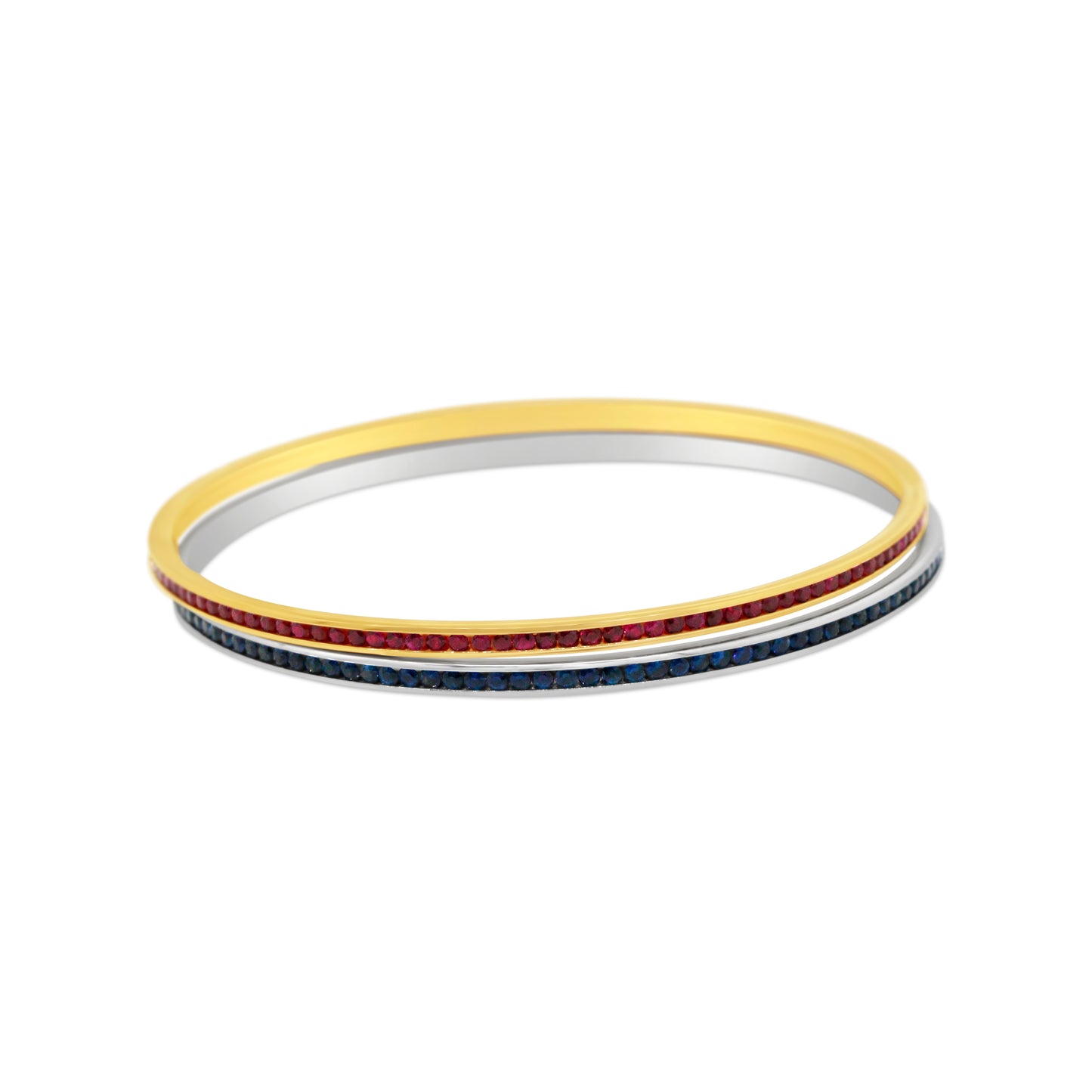 18kt Yellow Gold Ruby Slip-on Bangle Bracelet