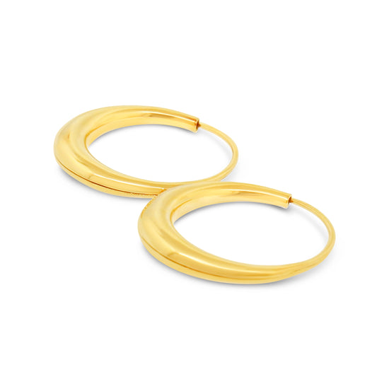 Michael Good Fine 18k Yellow Gold Classic Hopp Earrings