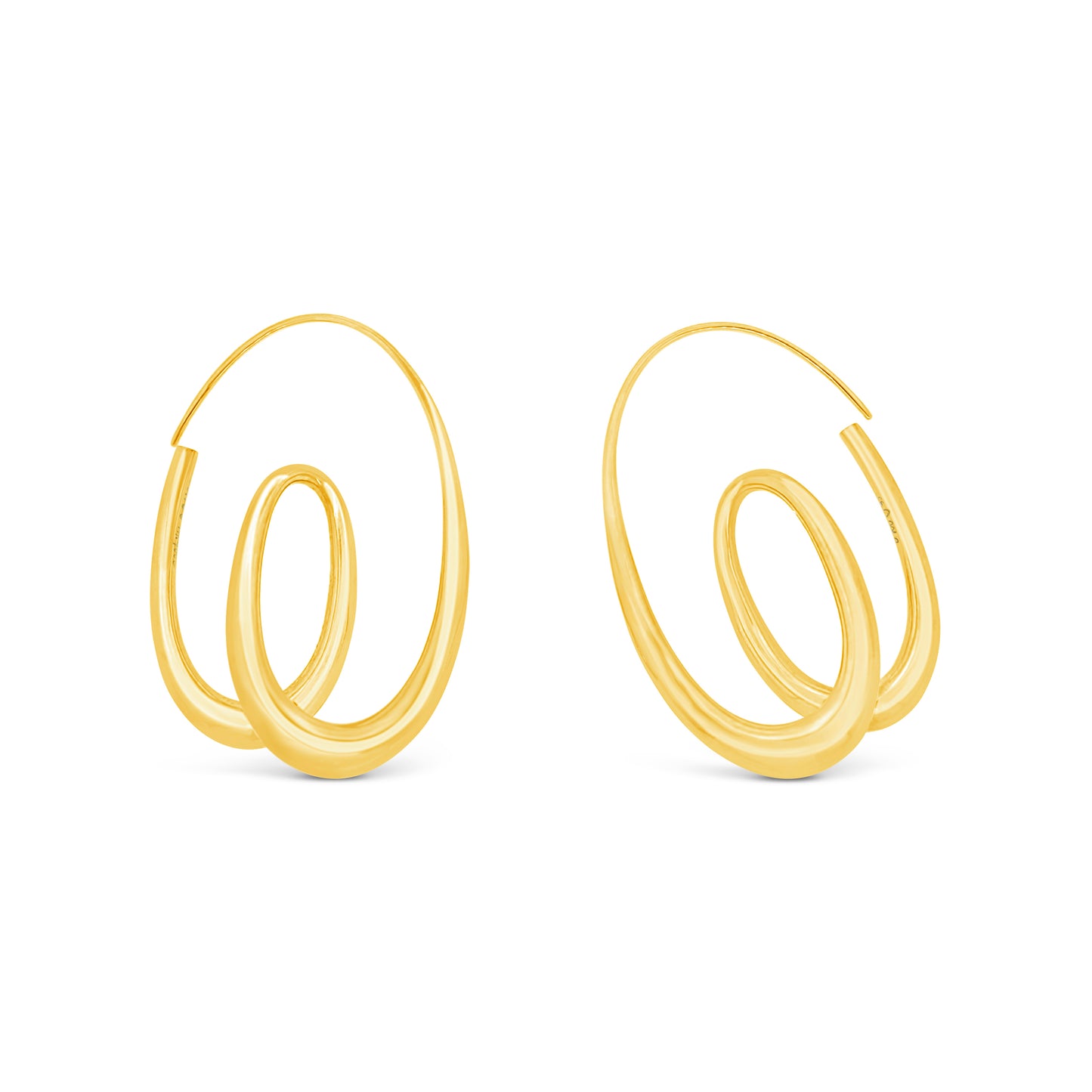 Michael Good 18k Yellow Gold Baroque Hoop Earrings