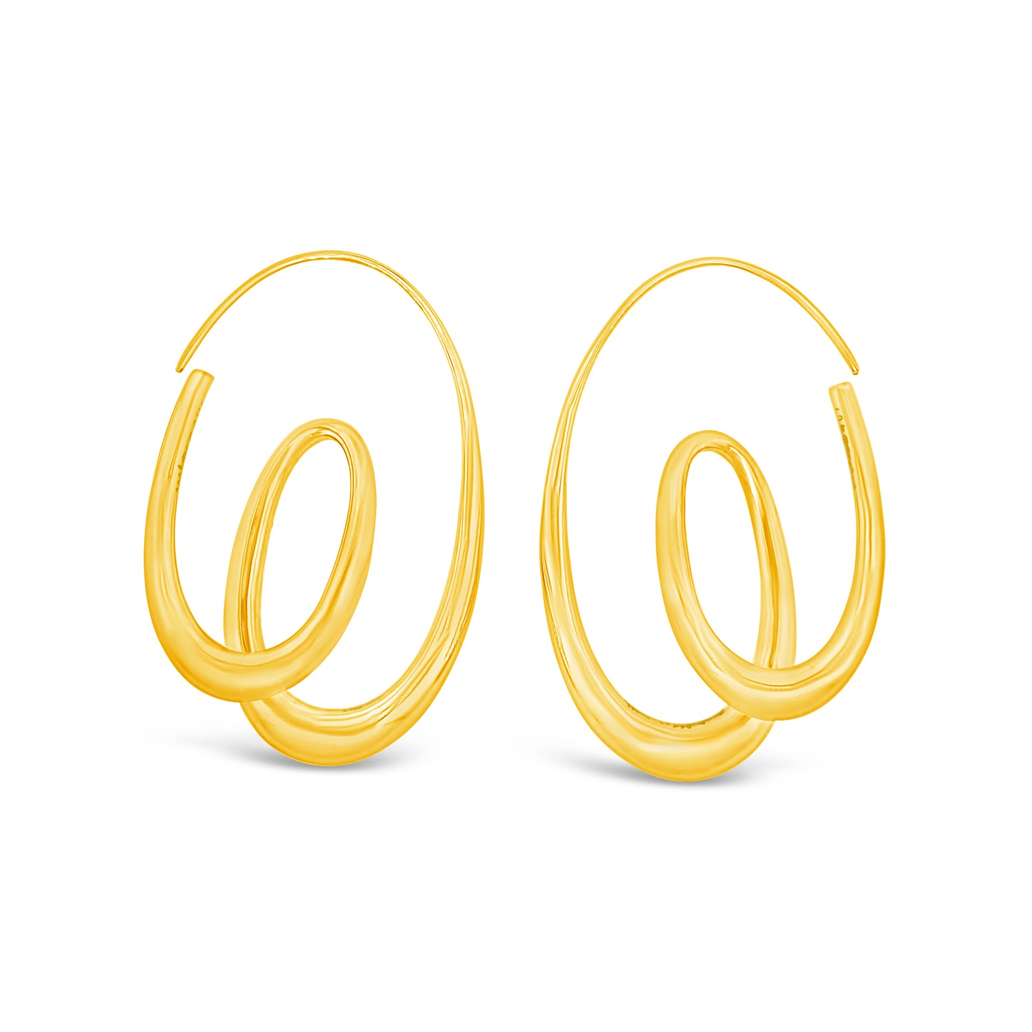 Michael Good 18k Yellow Gold Baroque Hoop Earrings