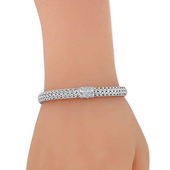 John Hardy Icon Sterling Silver Diamond Bracelet