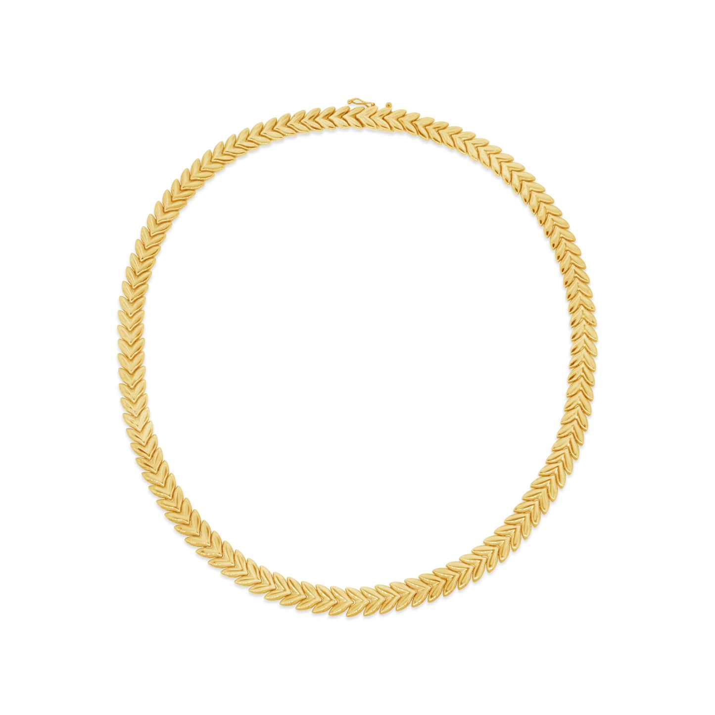 14k Yellow Gold V-Link Necklace