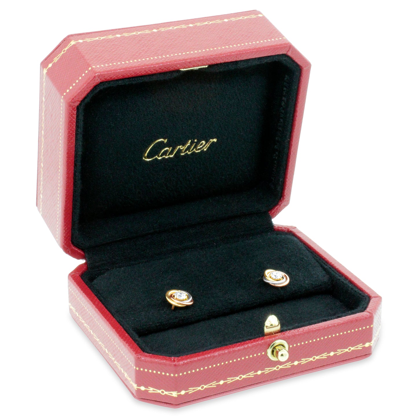 Cartier 18k Gold Trinity Studs Earrings