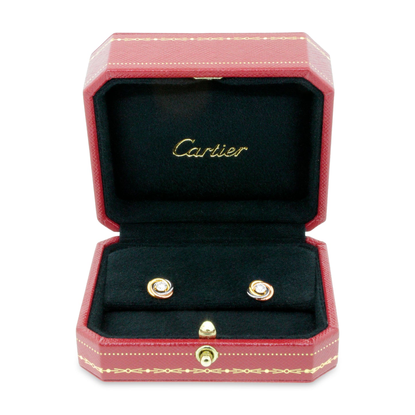 Cartier 18k Gold Trinity Studs Earrings