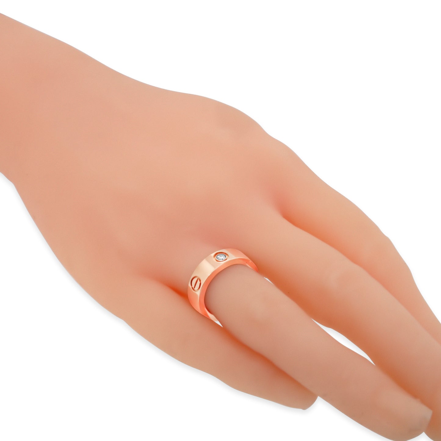 Cartier 3 Diamond Love Ring EU 50