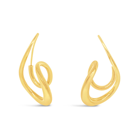 M. Good 18kt Yellow Gold Twisted Small Earrings