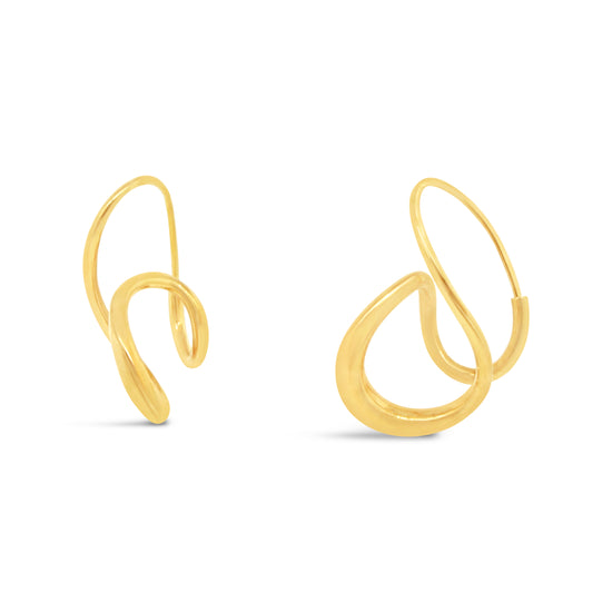 M. Good 18kt Yellow Gold Twisted Small Earrings