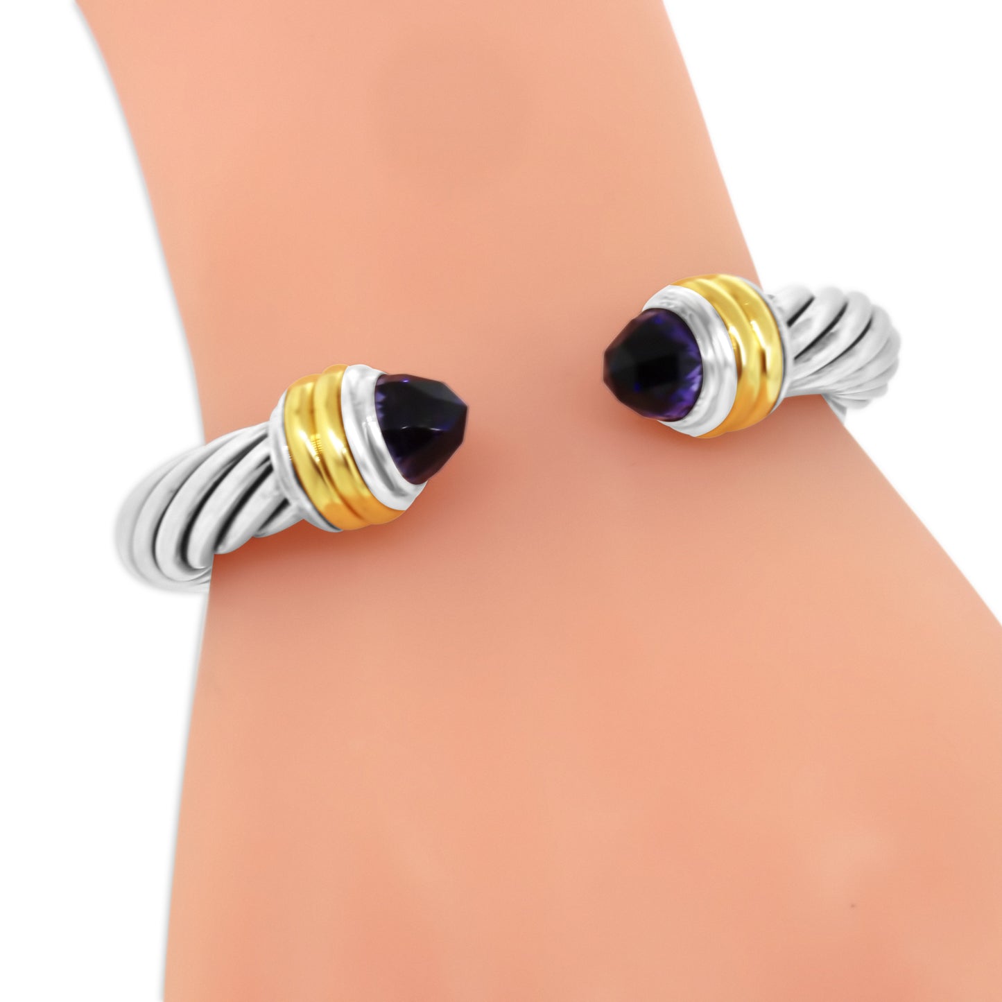 David Yurman Cable Classic with Amethyst Bracelet 10 mm