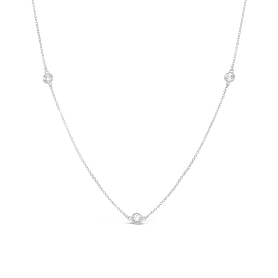 Tiffany & Co.  Platinum Elsa Peretti Diamond by the Yard Necklace