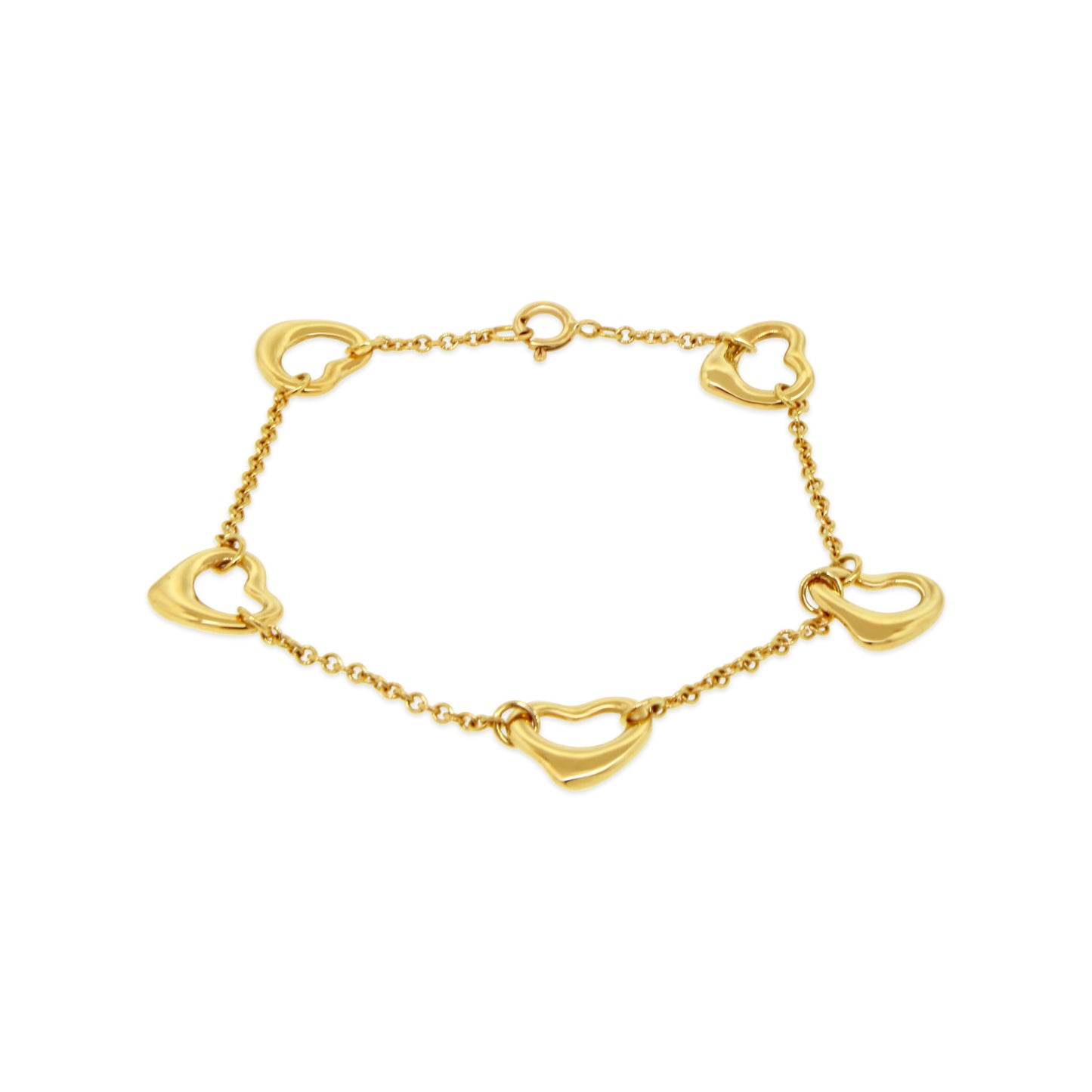 Tiffany and Co. 18kt Yellow Gold Elsa Peretti Heart Bracelet