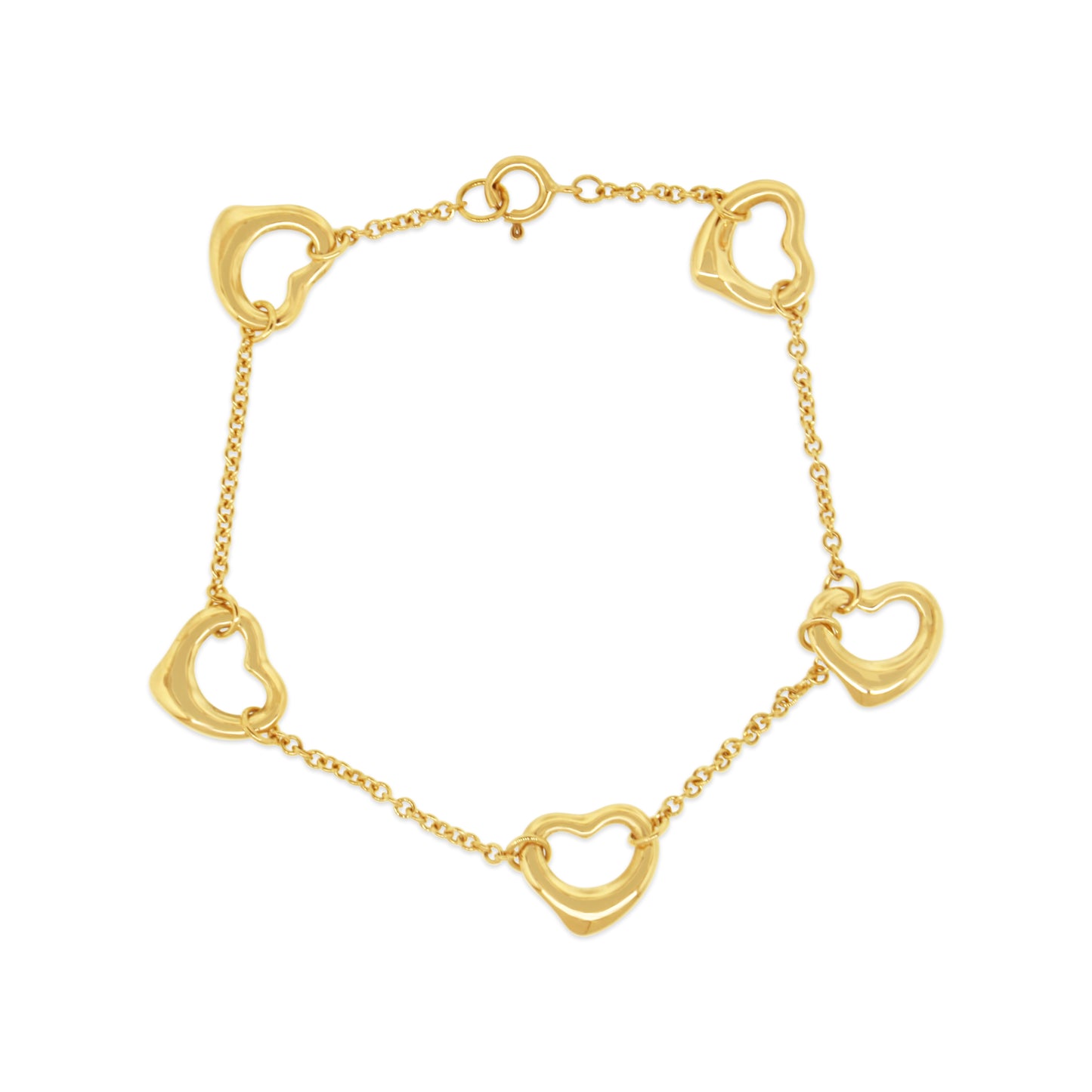 Tiffany and Co. 18kt Yellow Gold Elsa Peretti Heart Bracelet