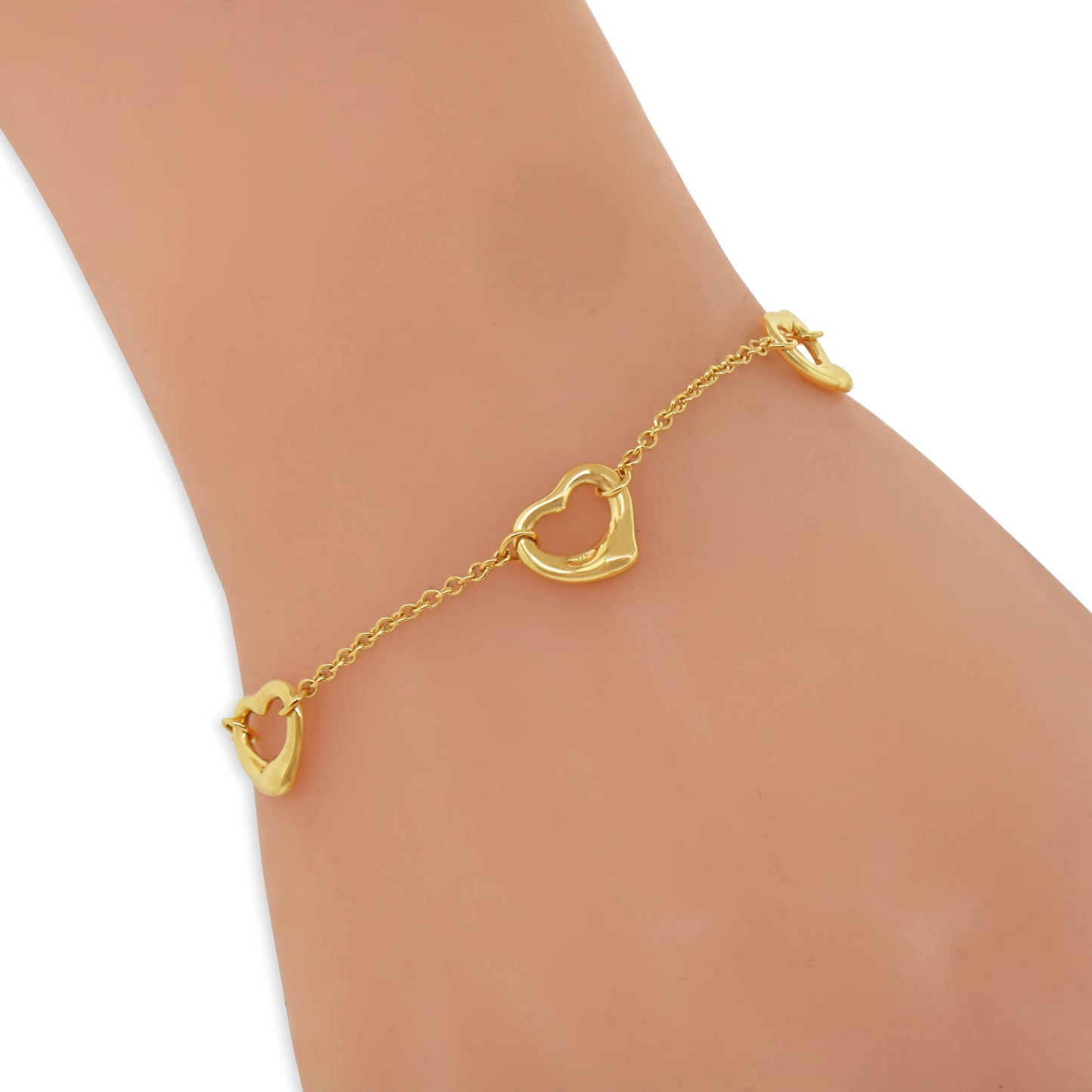 Tiffany and Co. 18kt Yellow Gold Elsa Peretti Heart Bracelet