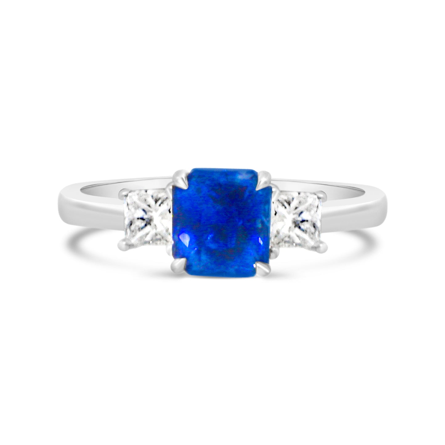 18kt White Gold Sapphire and Diamond Ring