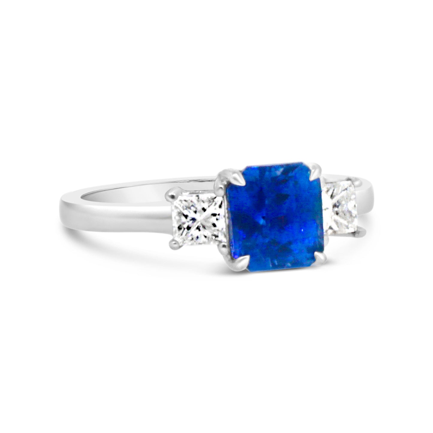 18kt White Gold Sapphire and Diamond Ring