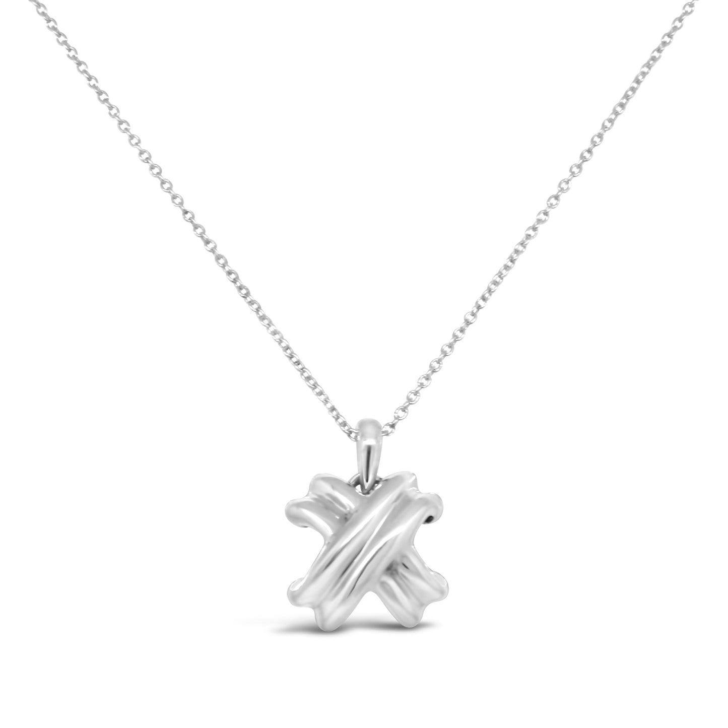 Tiffany and Co. Fine Silver X Collection Necklace