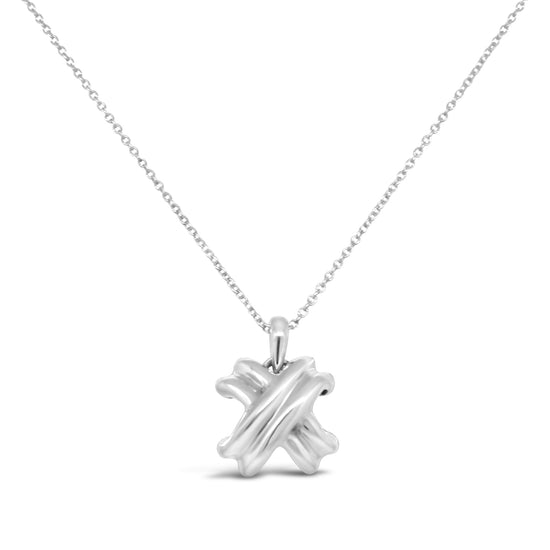 Tiffany and Co. Fine Silver X Collection Necklace