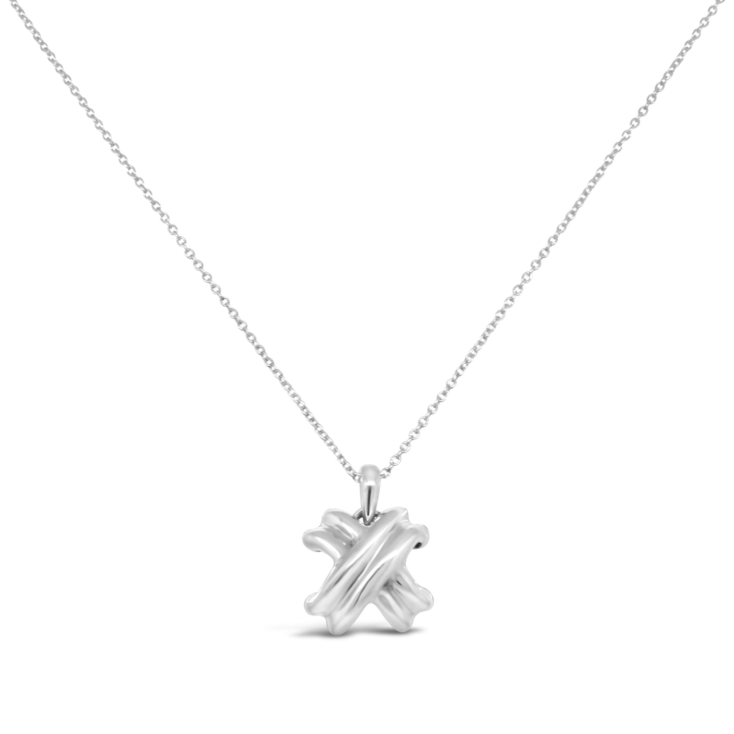 Tiffany and Co. Fine Silver X Collection Necklace
