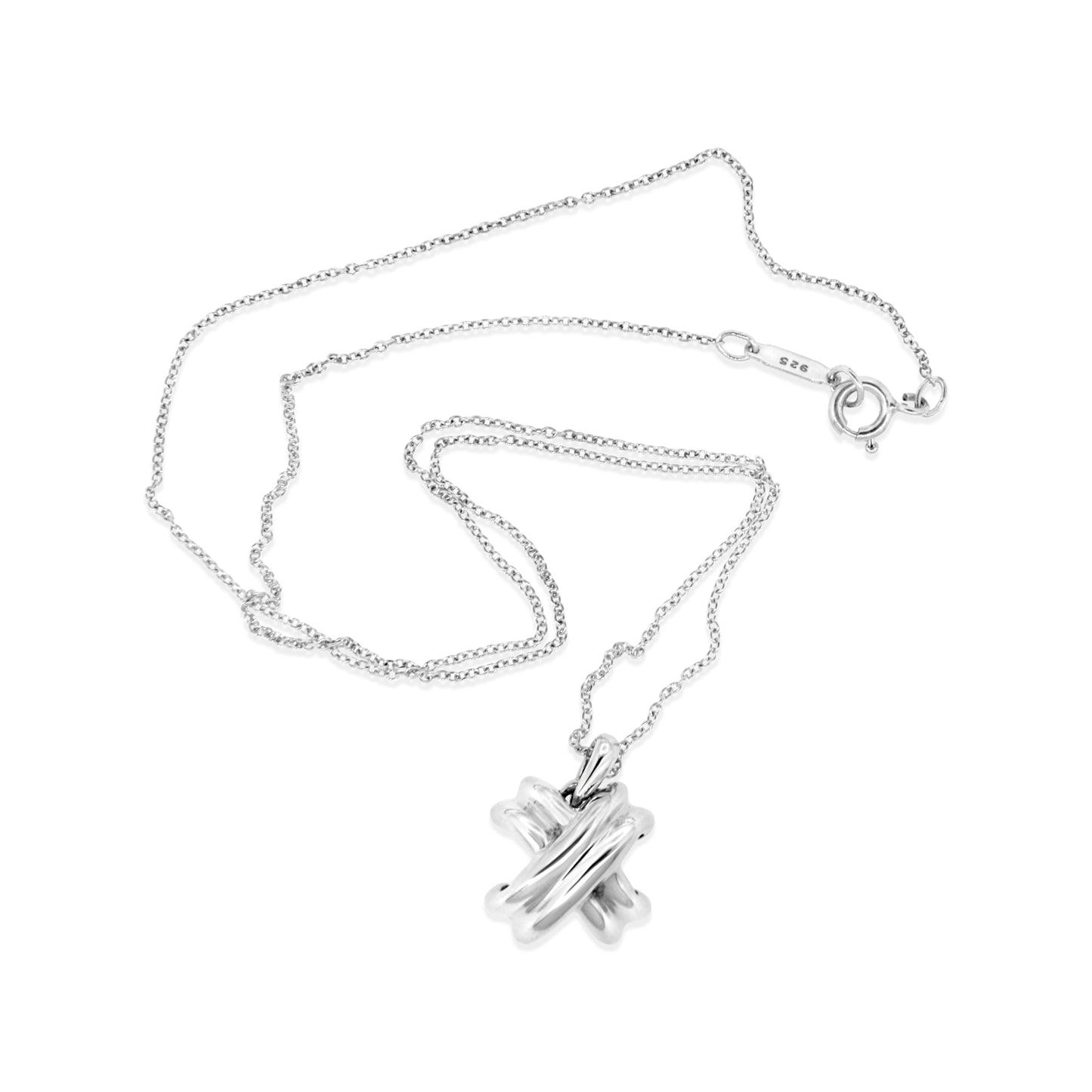 Tiffany and Co. Fine Silver X Collection Necklace