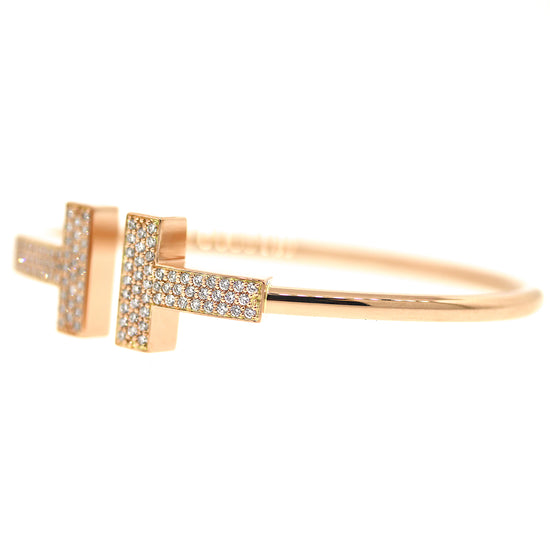 Tiffany T 18k Gold Wire Bracelet RRP £1900 - Bloomsbury Manor Ltd