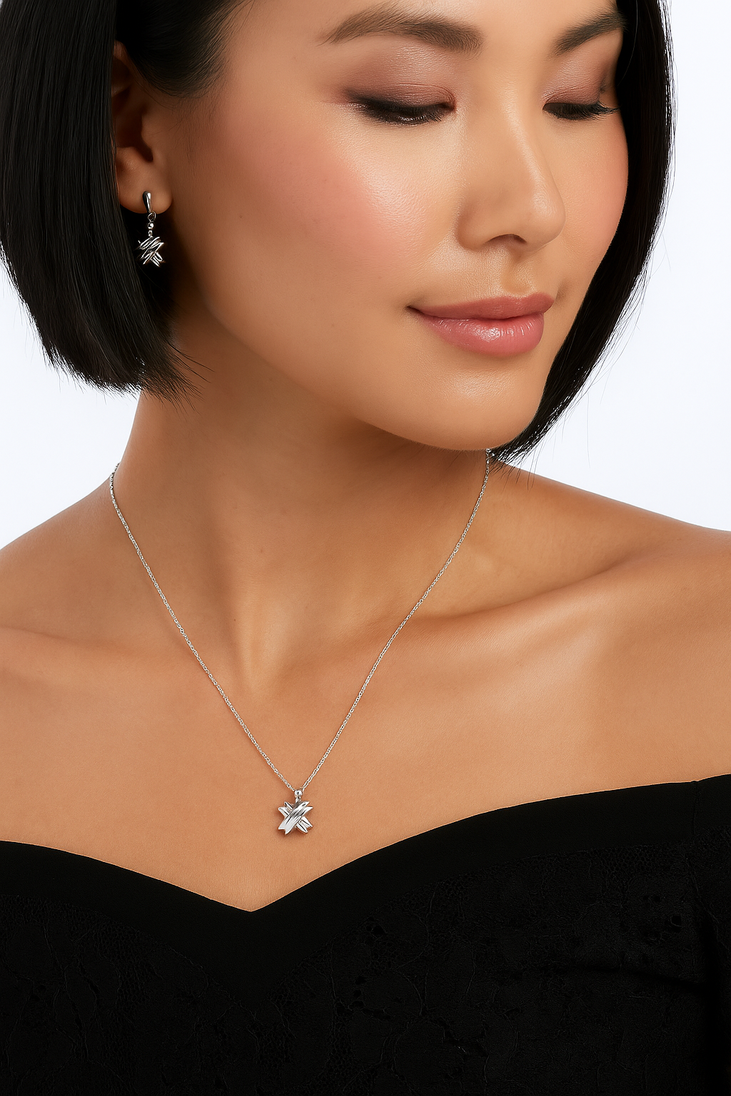 Tiffany and Co. Fine Silver X Collection Necklace