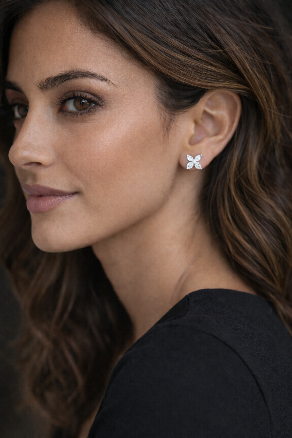 Tiffany and Co. Platinum Diamond Victoria Earrings