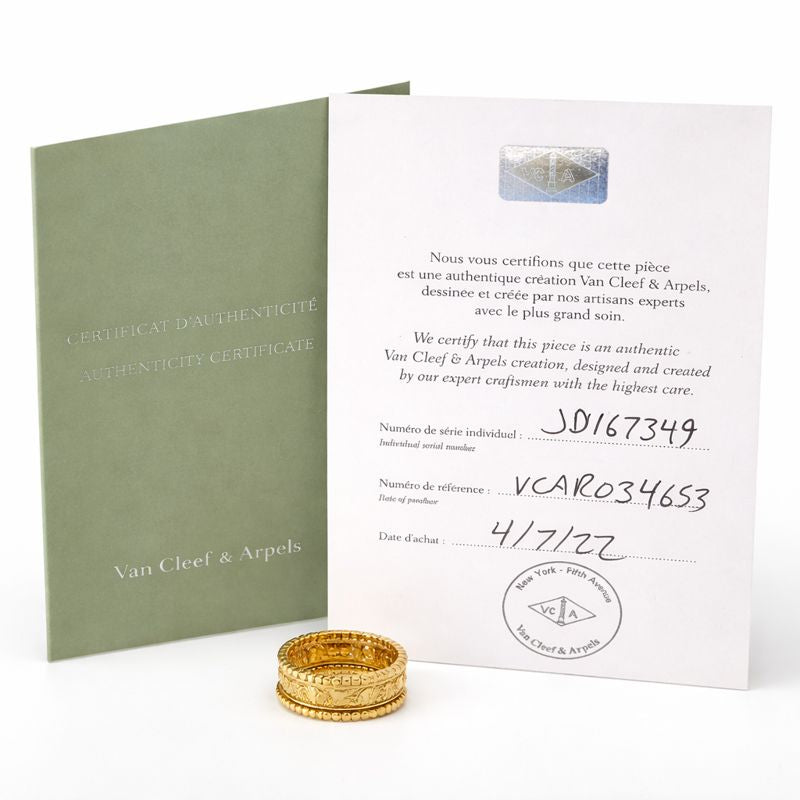 Van Cleef and Arpels Perlee Signature Ring