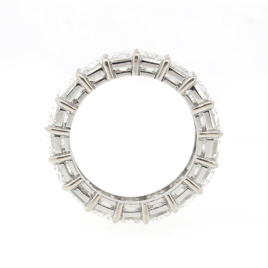 Load image into Gallery viewer, GIA Certified Diamond Wedding Eternity Band in Handmade Platinum Setting
