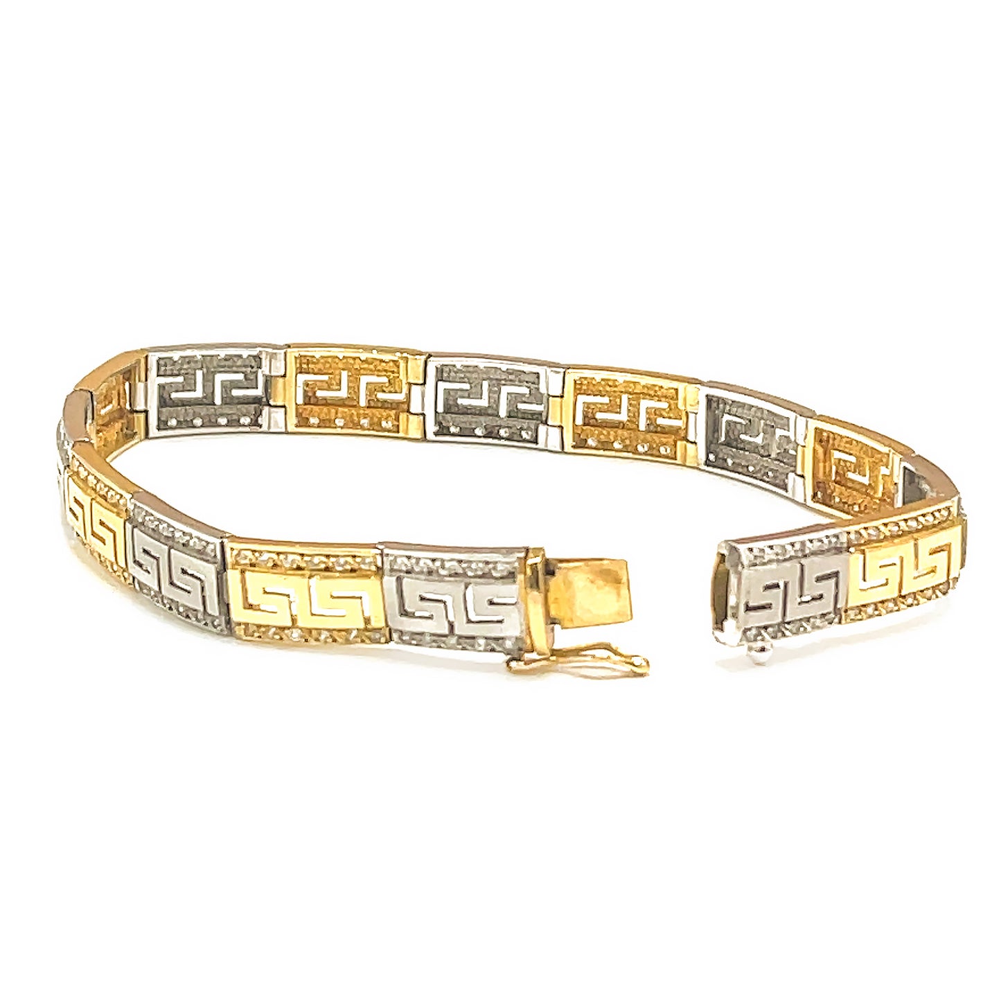 Load image into Gallery viewer, Two Tone Diamond Bracelet
