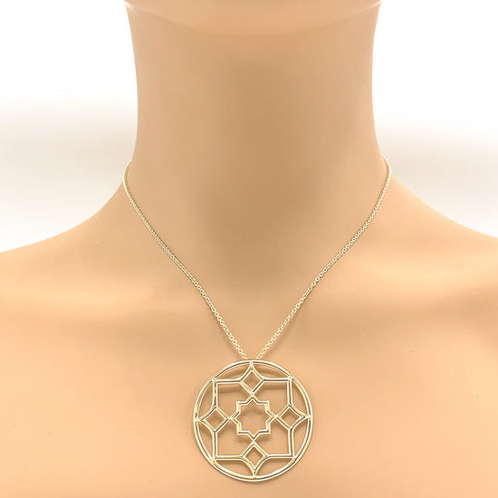 Load image into Gallery viewer, Tiffany and Co. Zellige Medallion Pendant Necklace
