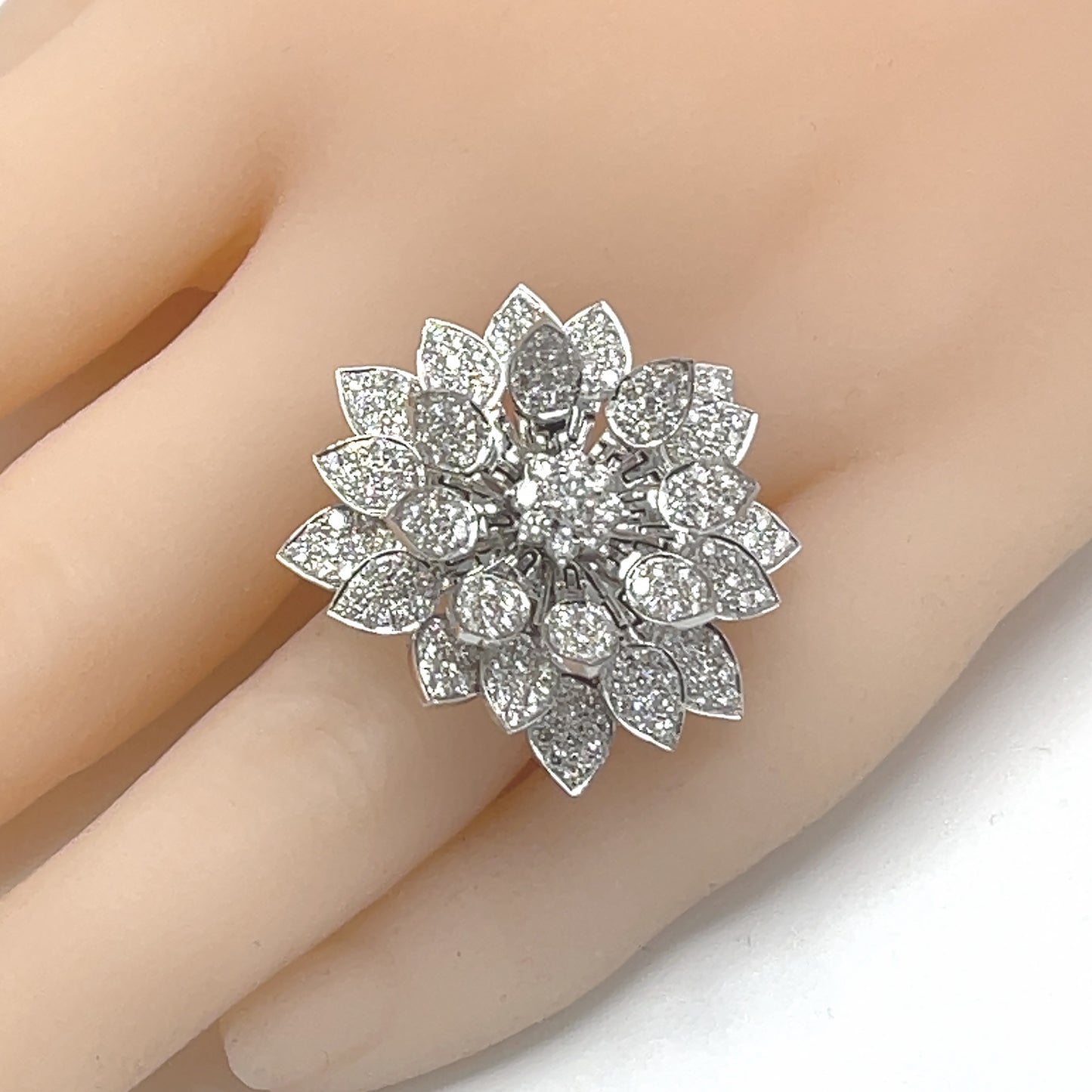 14K Yellow Gold Diamond Engagement Ring Set Round Brilliant Baguette Size  6.75