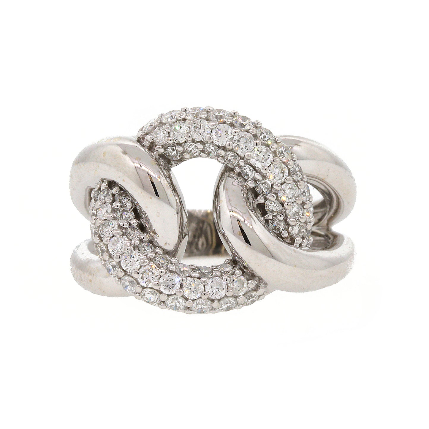 Load image into Gallery viewer, Diamond Pave Knot Ring
