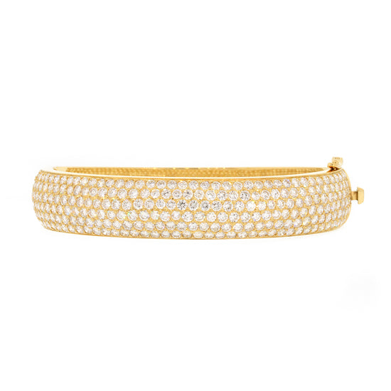 Sparkling Diamond Pave Bangle Bracelet