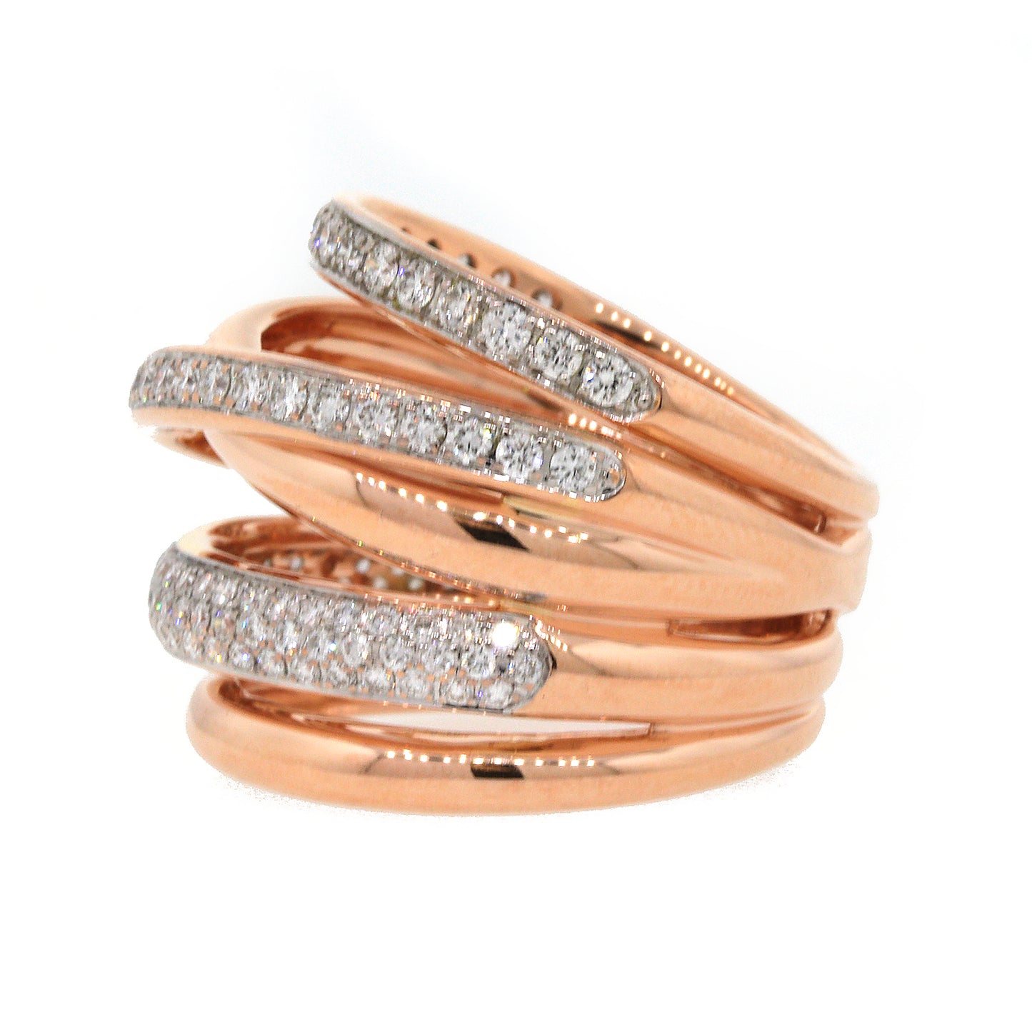 Multi-Row Diamond Band Ring