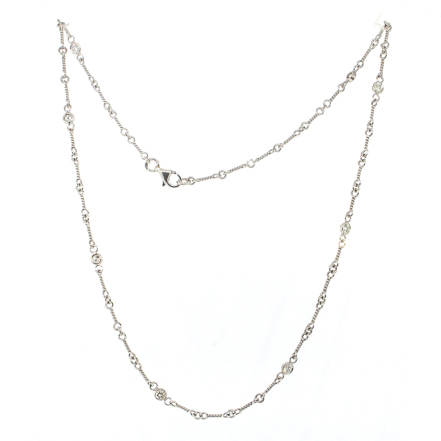 Vintage Chain Diamond by the Yard Necklace