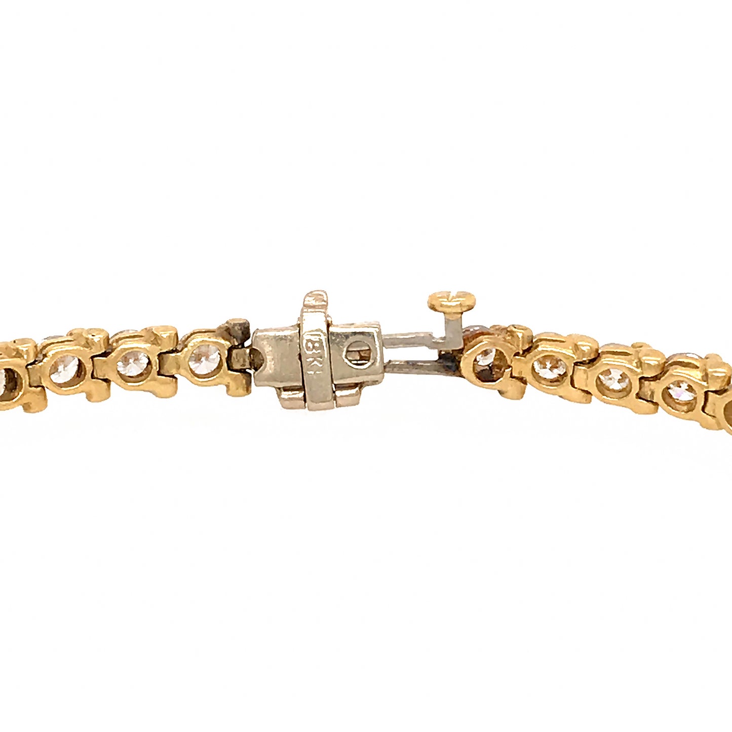 Load image into Gallery viewer, Classic Round Diamond Tennis Bracelet in 18k Gold
