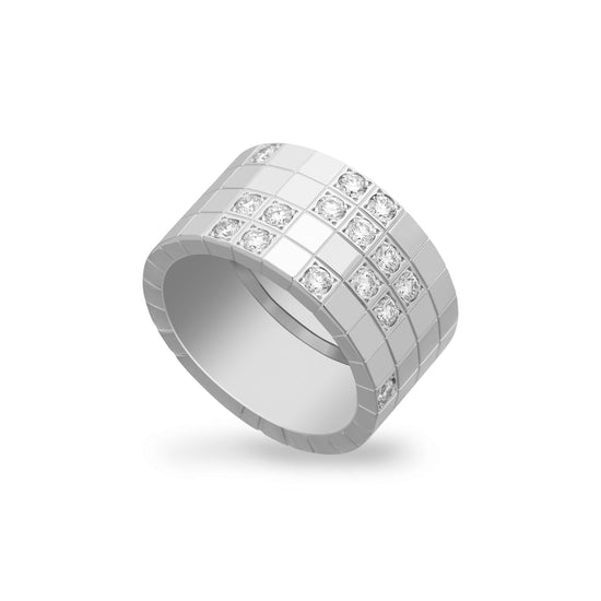 Load image into Gallery viewer, Cartier 18K White Gold Diamond Lanieres Ring Size: 9.5
