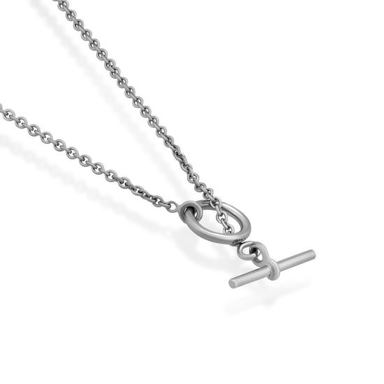 Load image into Gallery viewer, Hermes 18K White Gold Mini Chaine D&amp;#39;ancre Necklace Length: 15&amp;quot;
