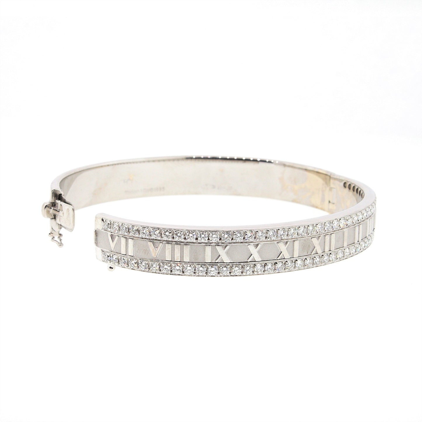 Load image into Gallery viewer, Tiffany &amp;amp;  Co. Vintage Atlas Diamond Bangle Bracelet
