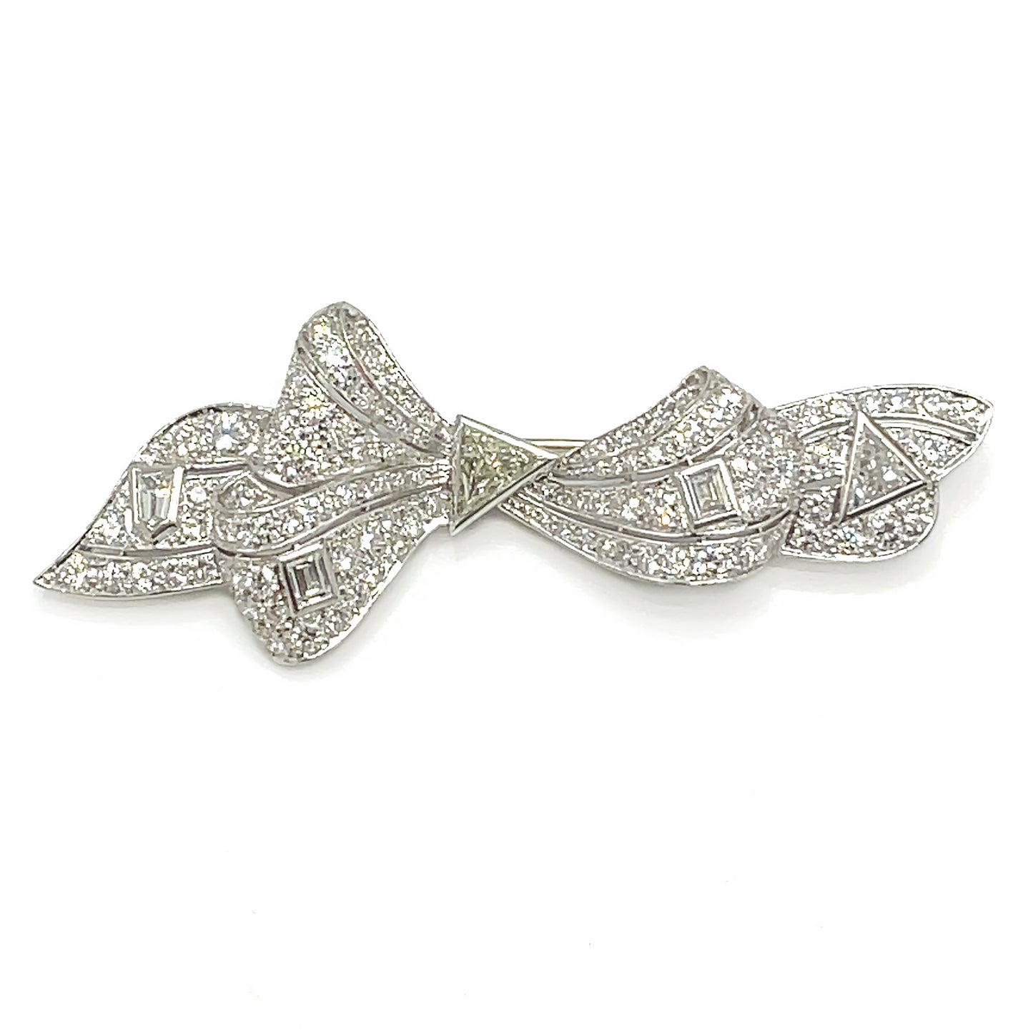 Handmade Diamond Ribbon Brooch