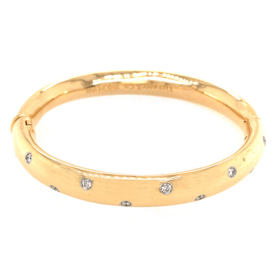 Load image into Gallery viewer, Tiffany and Co. Etoile Diamond Vintage Bangle Bracelet
