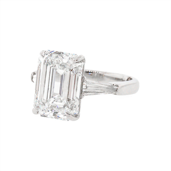 Load image into Gallery viewer, GIA Certified 7.01 Emerald Cut Diamond Ring
