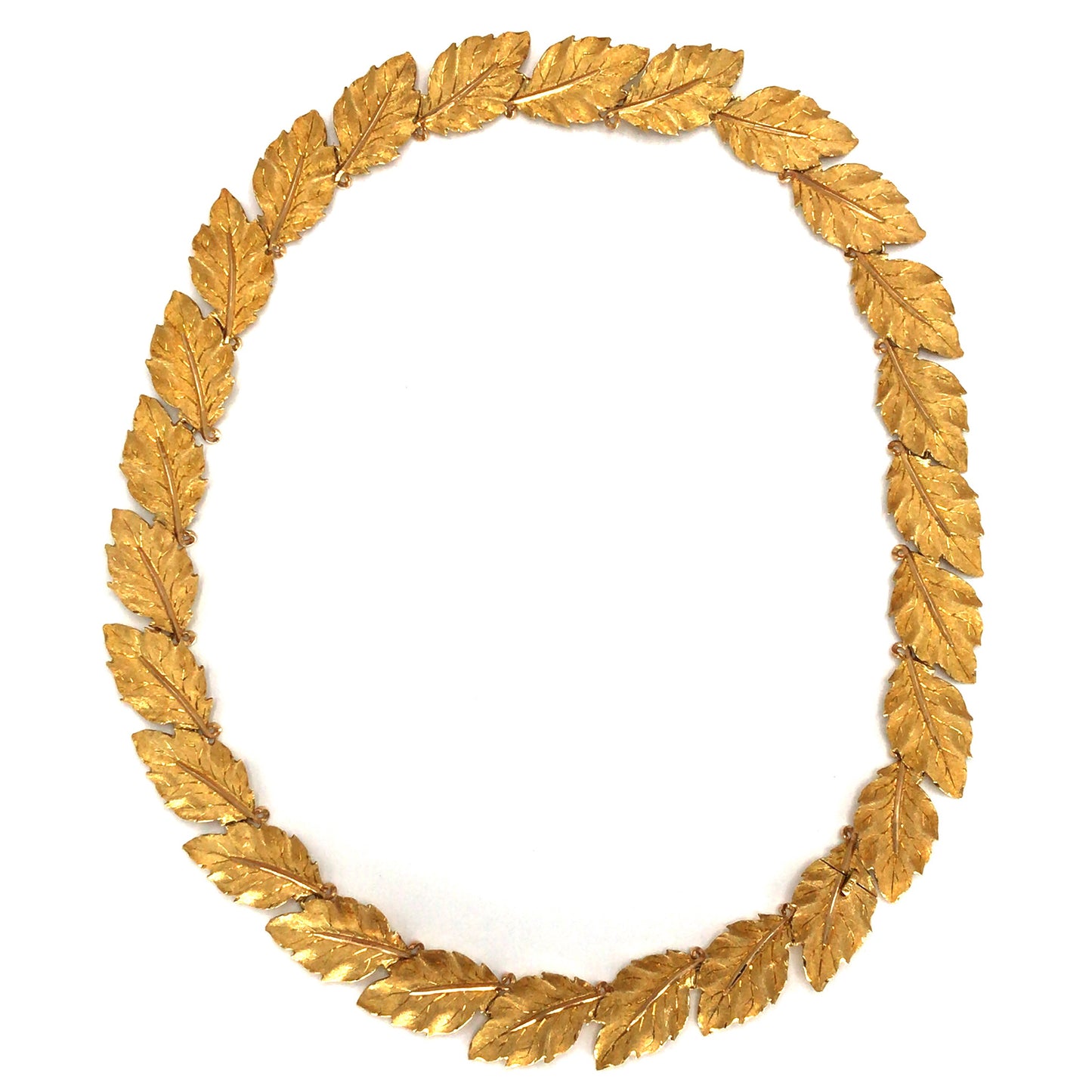 Buccellati 18k Yellow Gold Leaf Necklace