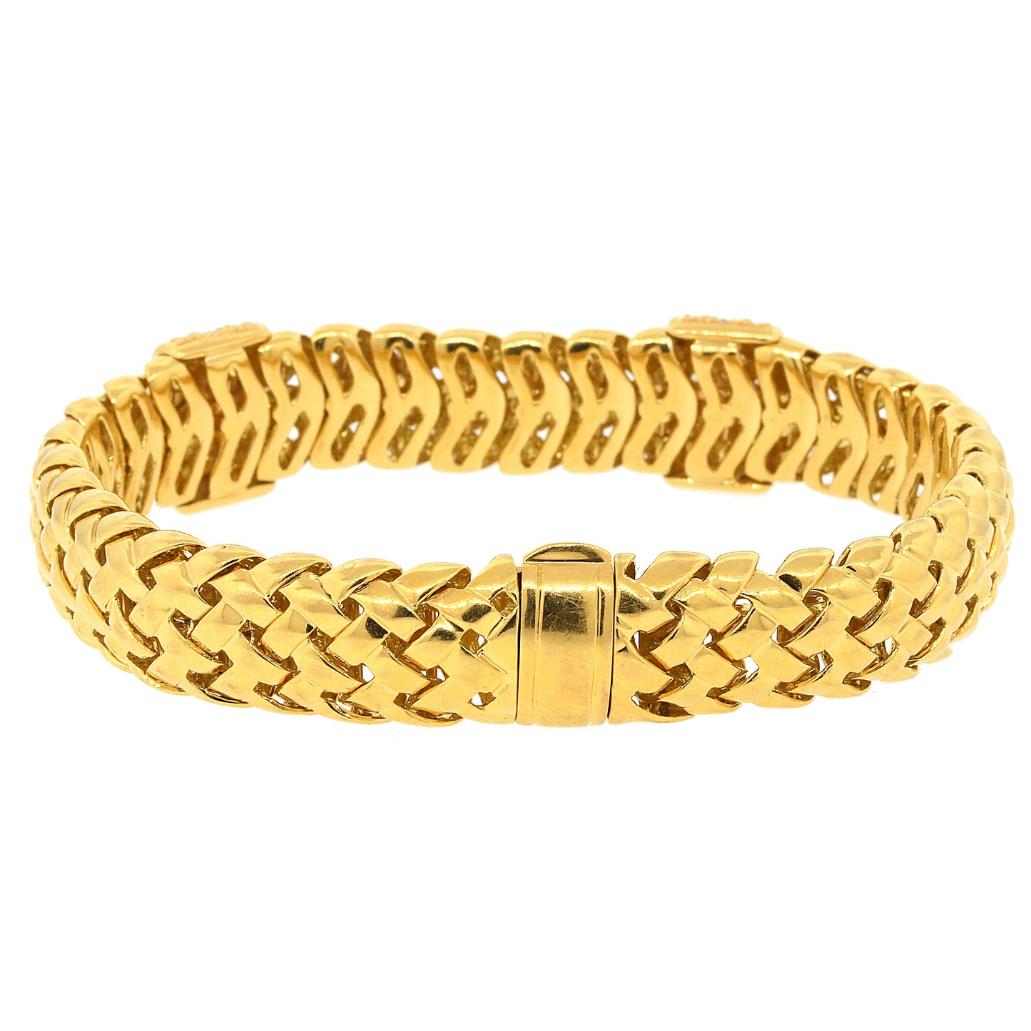 Load image into Gallery viewer, Tiffany and Co. Woven Link Vannerie Diamond Bracelet
