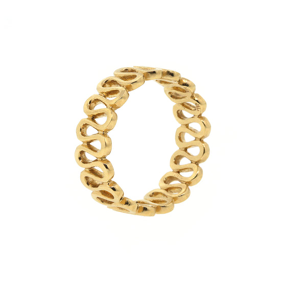Open Design Yellow Gold Ring