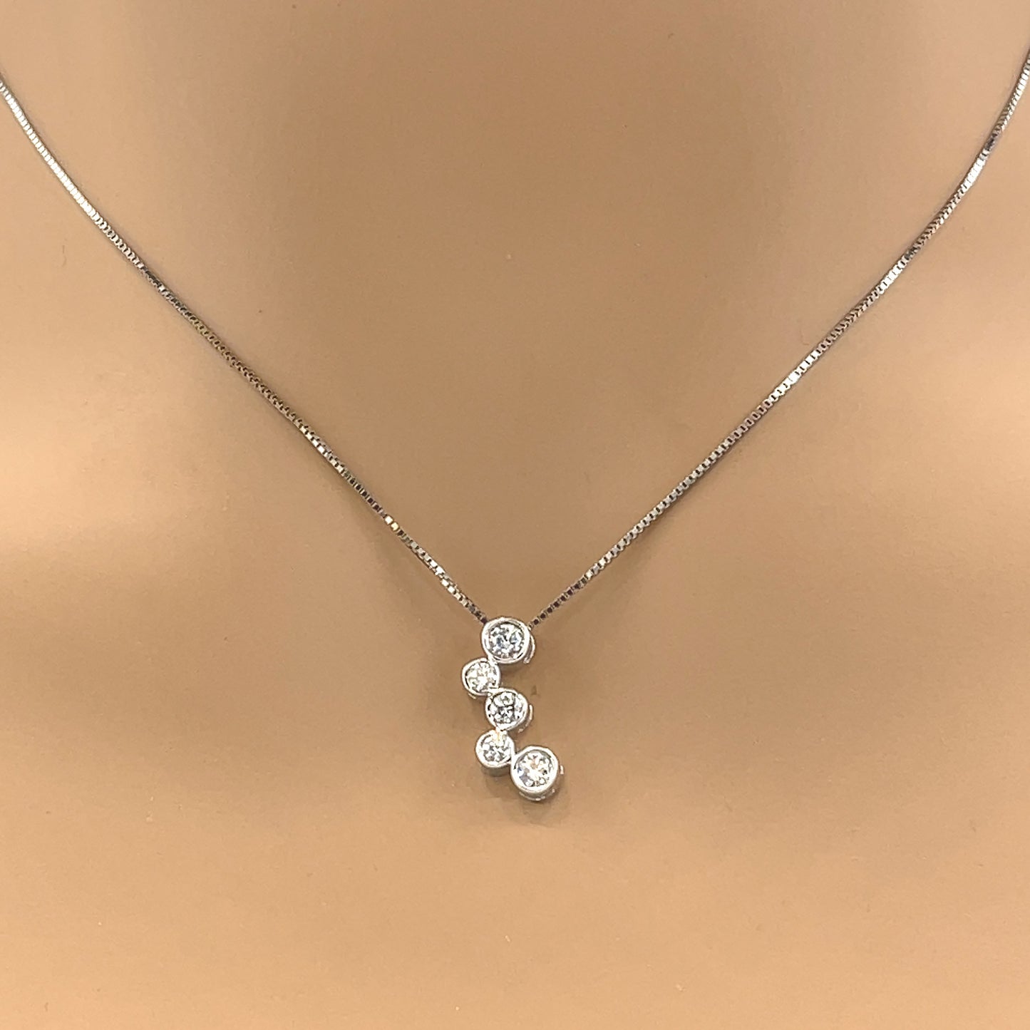 Load image into Gallery viewer, Diamond Journey Pendant Necklace
