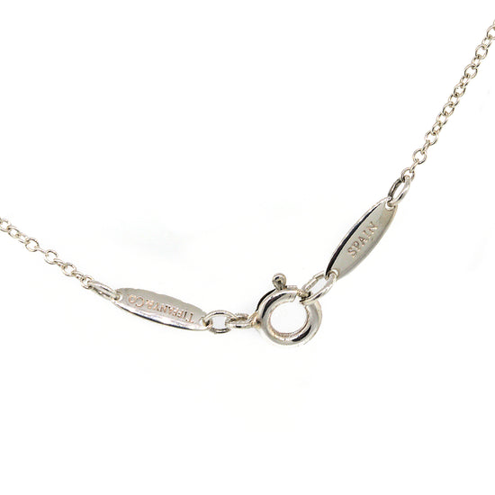Tiffany and Co. Open Heart Silver Necklace