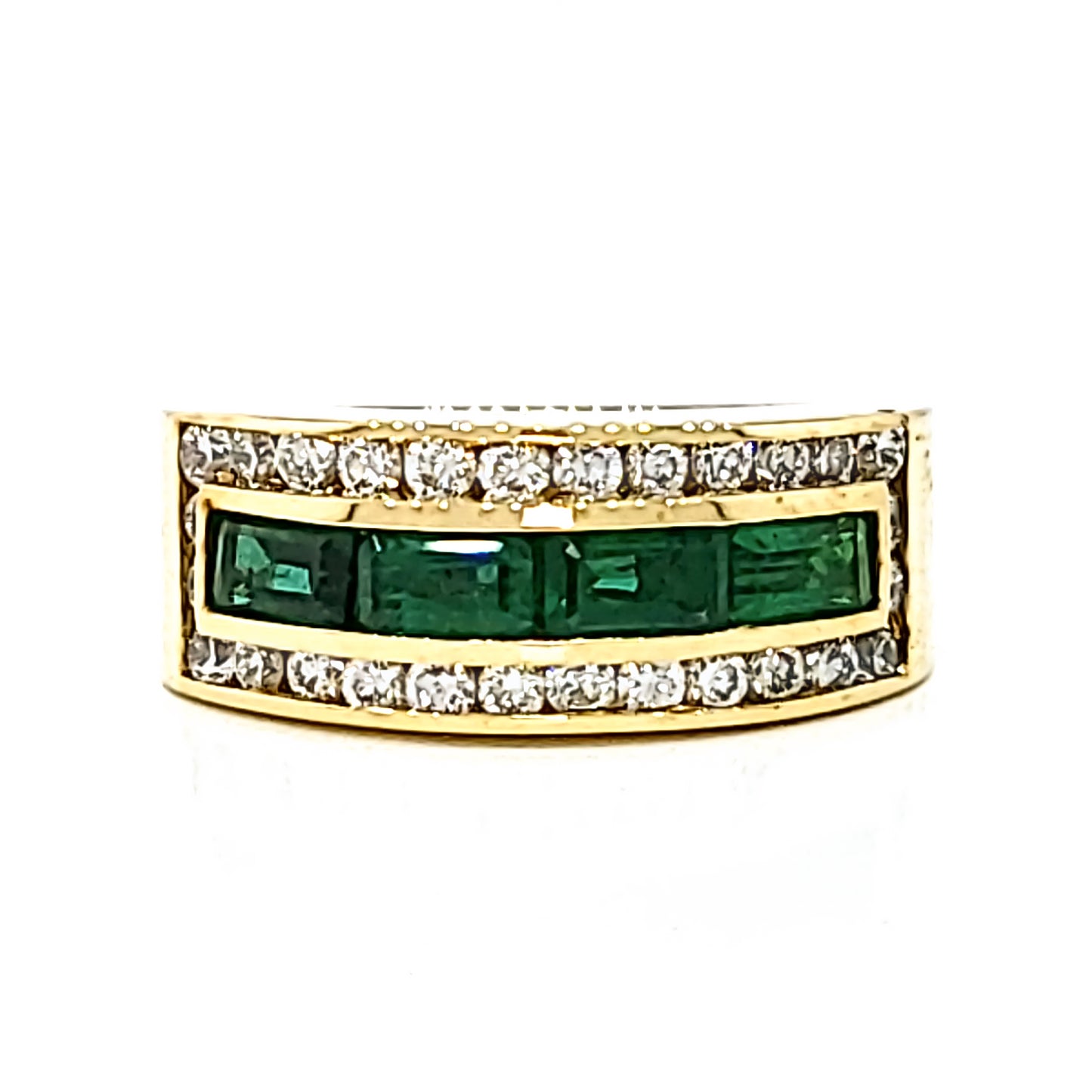 De Hago Emerald and Diamond Ring