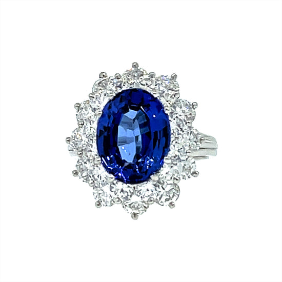 Tiffany and Co. Vintage Tanzanite and Diamond Ring